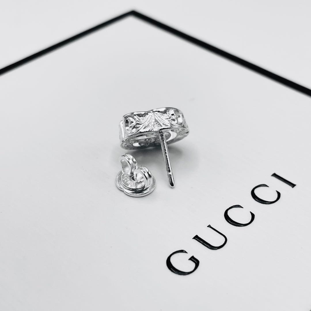 【超美品/超希少】グッチ　ピアス　片耳　インターロッキング　アラベスク　ダブルG