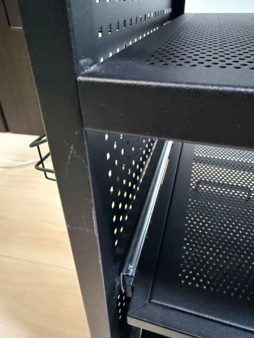 Bauhutte ゲーム機収納ラック BHS-380G-BK/ブラック