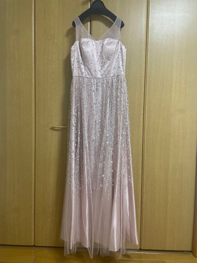 エメ　ロングドレス　ピンクチュール