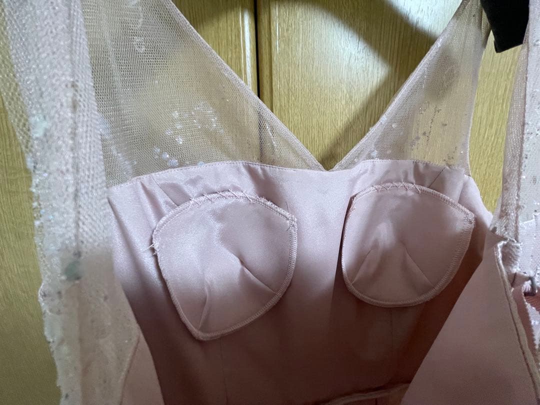 エメ　ロングドレス　ピンクチュール