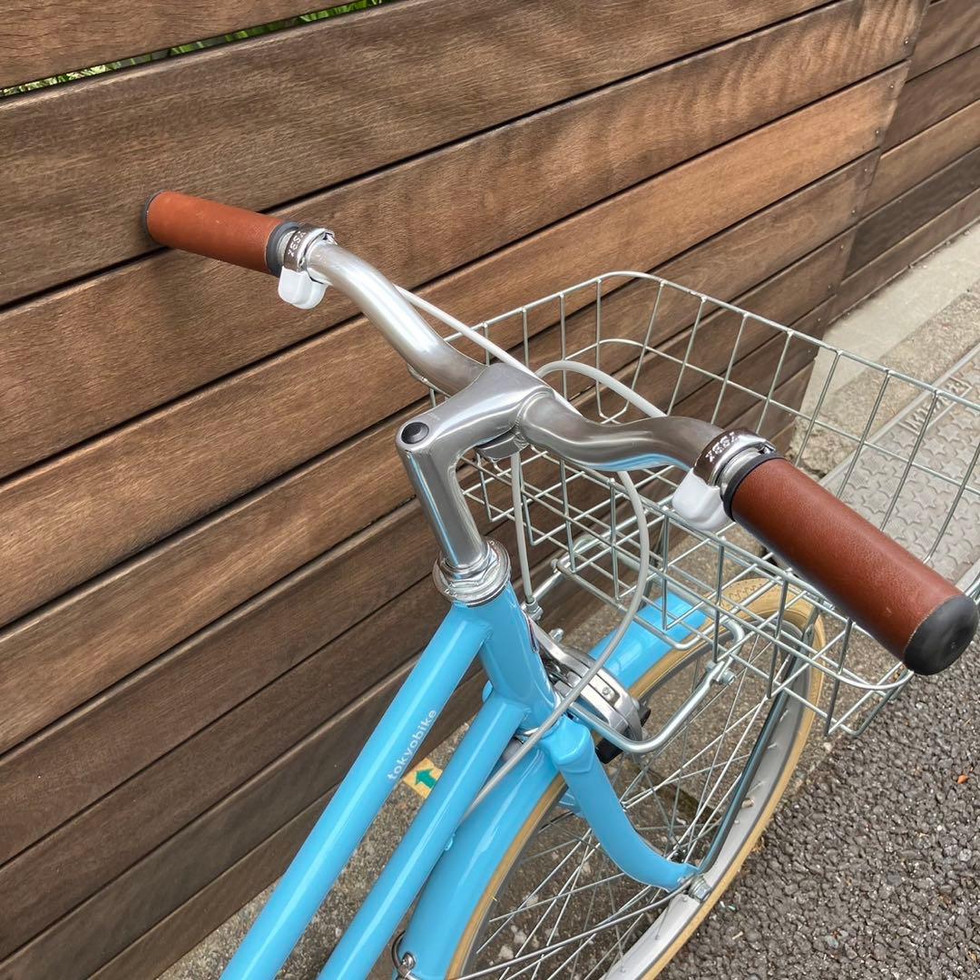 トーキョーバイク子供用自転車 水色 バスケット付き