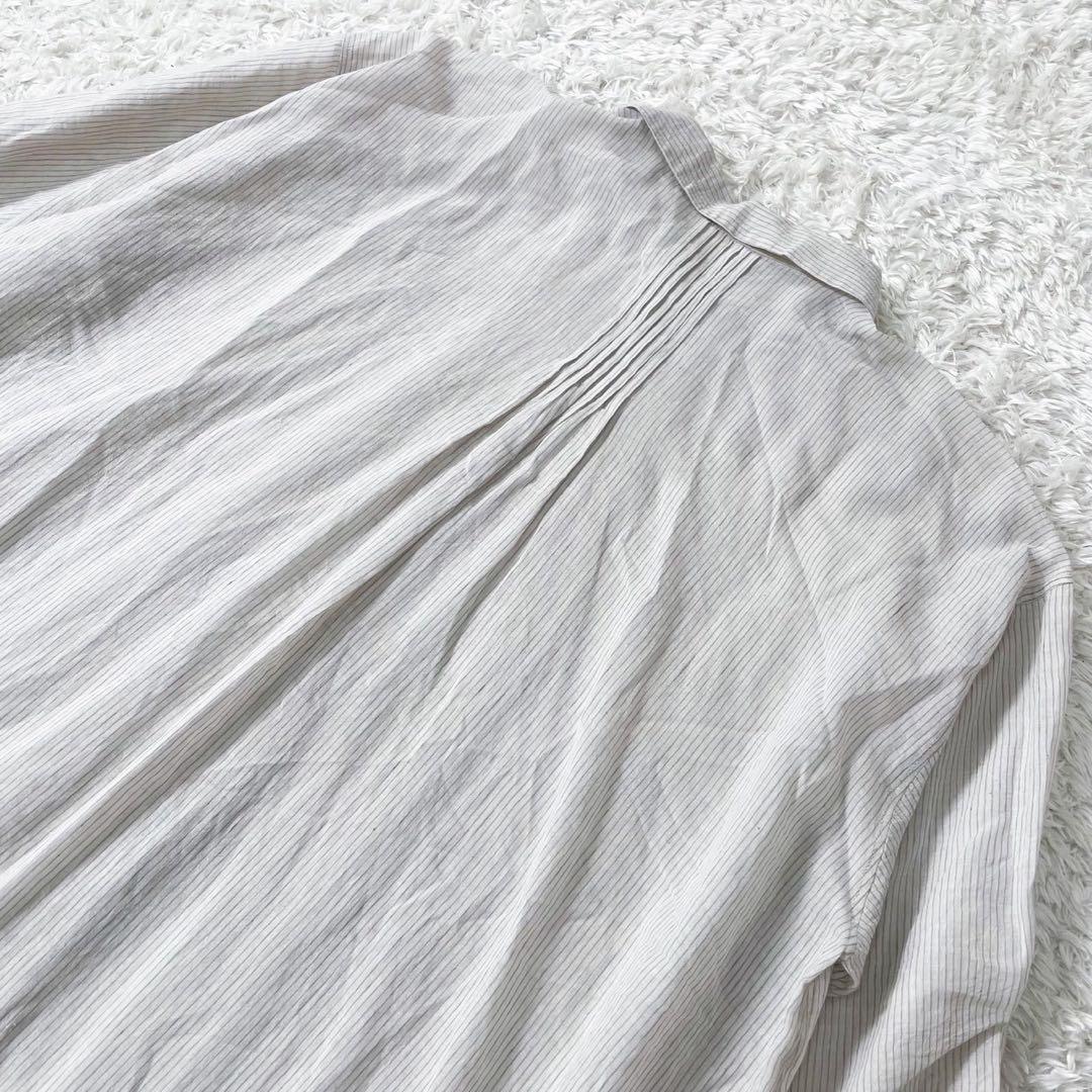 【極美品✨24ss】ババグーリ 手織りブラウス インドコットン ピンタック M