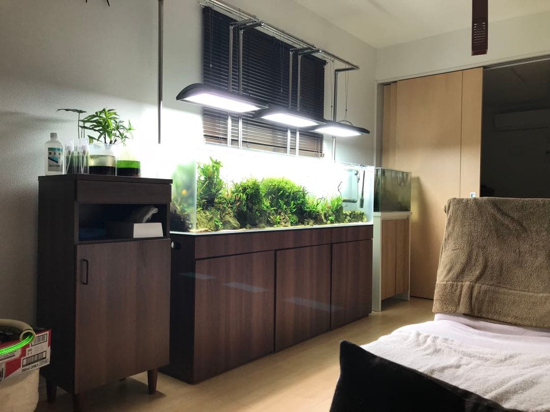 ひわ　大型アクリル水槽 横1800x高さ450x奥行き300mm 水槽のみ