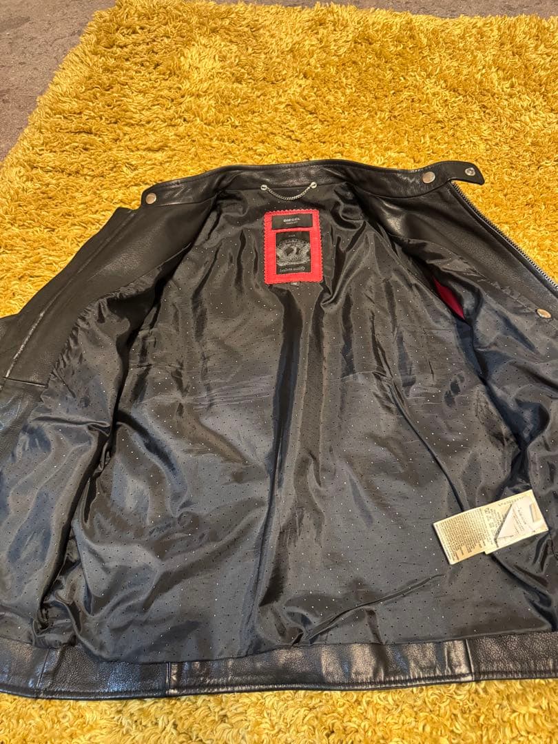 DIESEL シングルライダースジャケット M ブラック