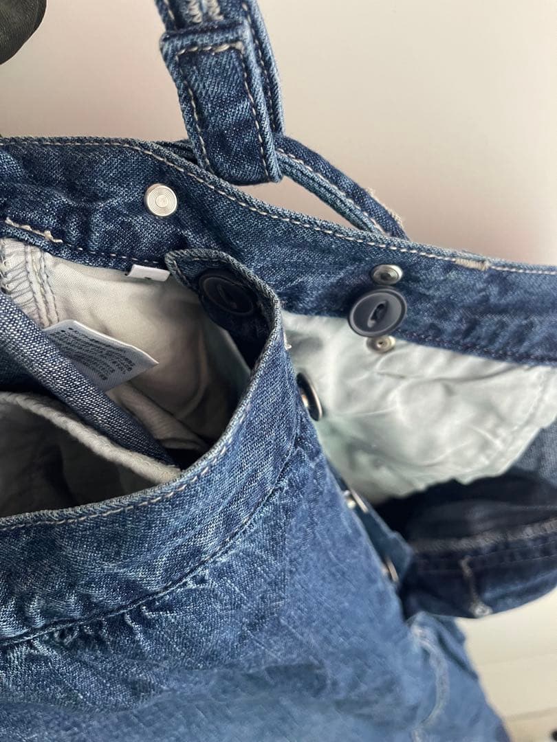 antiqua ヴィンテージデニムスカート サロペット