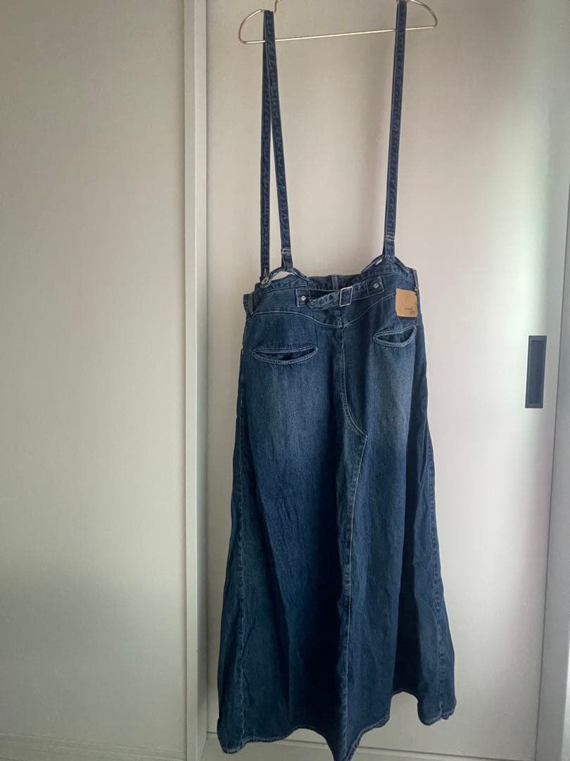 antiqua ヴィンテージデニムスカート サロペット