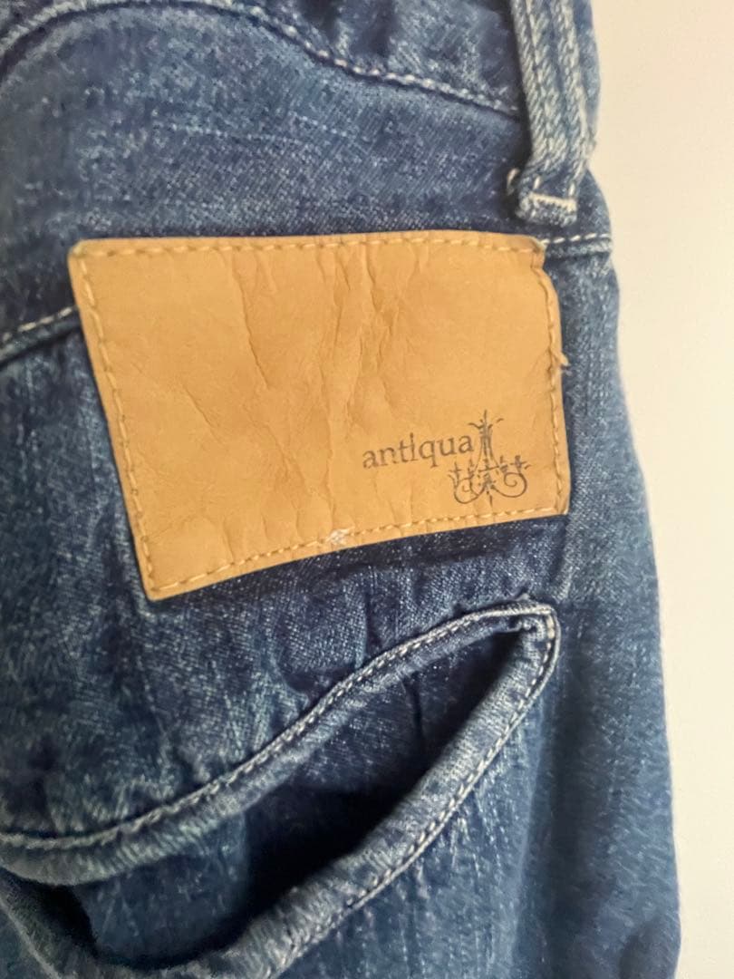 antiqua ヴィンテージデニムスカート サロペット