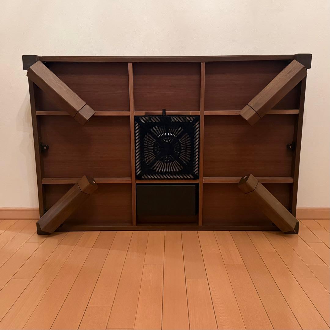 【訳あり】家具調こたつ 折りたたみ 120サイズ (株)協立工芸