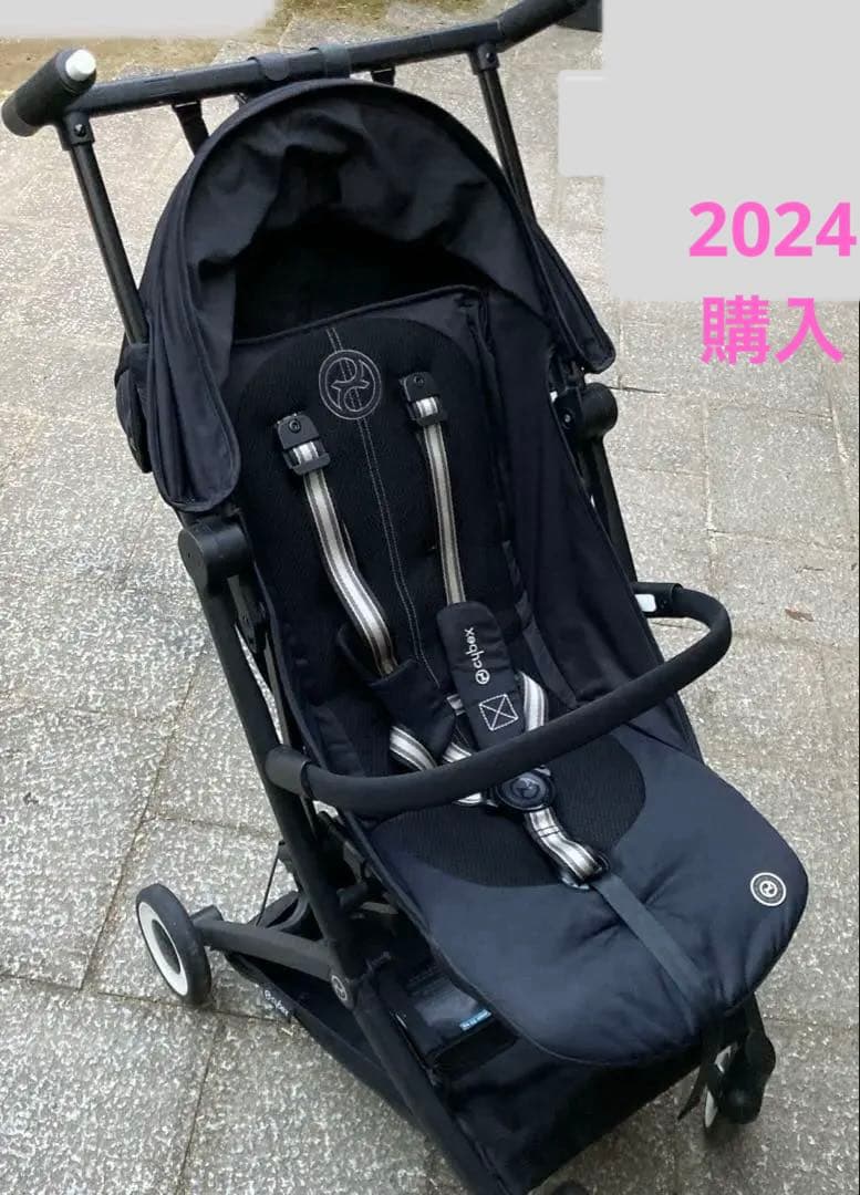 2024.6購入　サイベックス　リベル　黒　ベビーカー 折りたたみ式