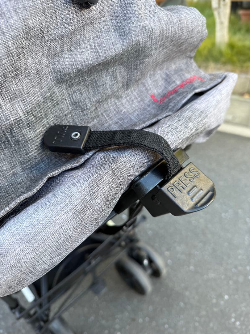 kinderwagon 2人乗りベビーカー グレー