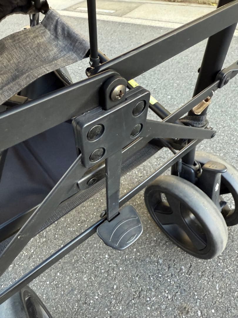 kinderwagon 2人乗りベビーカー グレー