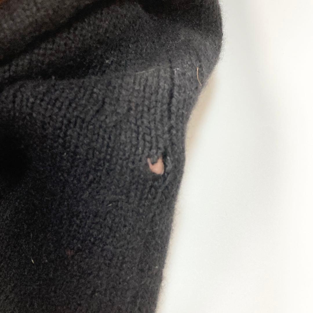 CHANEL 06C レースニットスカート ロゴプレート カシミヤ モヘア 40