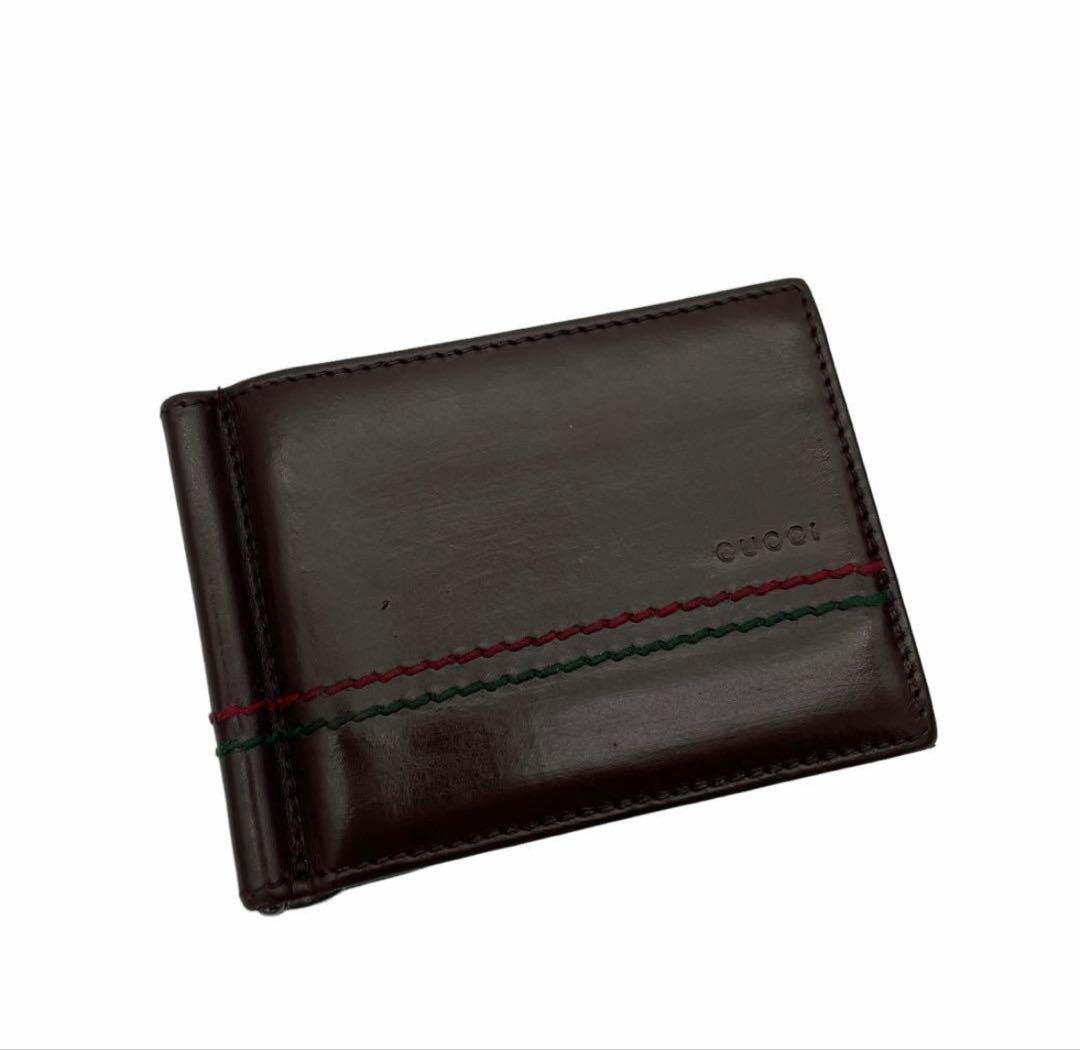 M*u様 GUCCI ダークブラウン マネークリップ