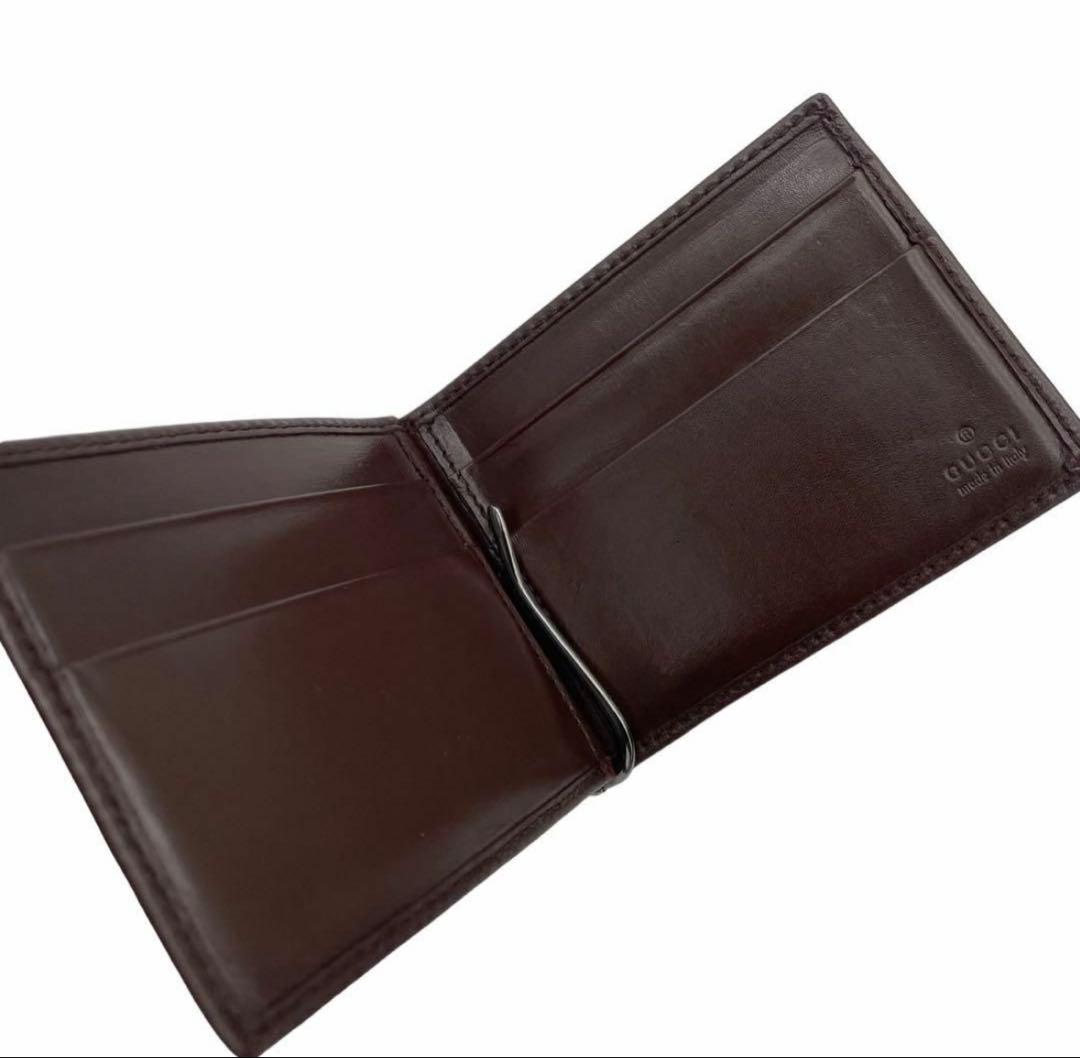 M*u様 GUCCI ダークブラウン マネークリップ