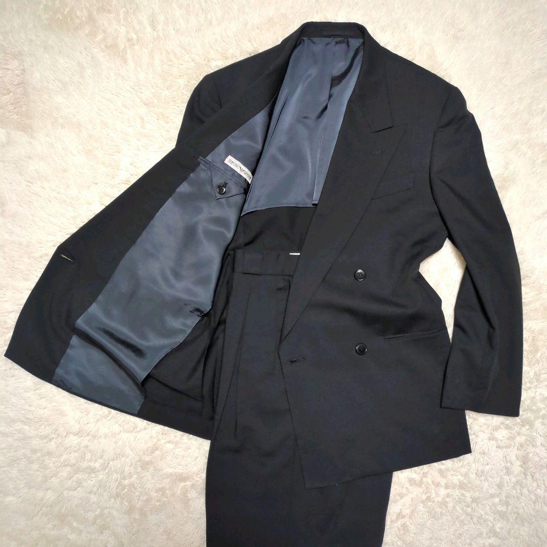 美品！エンポリオアルマーニ　ダブルスーツセットアップ　L　ワイドシルエット