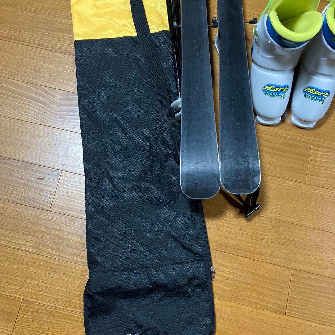 スキー4点セット　板128cm ブーツ23cm ストック90cm