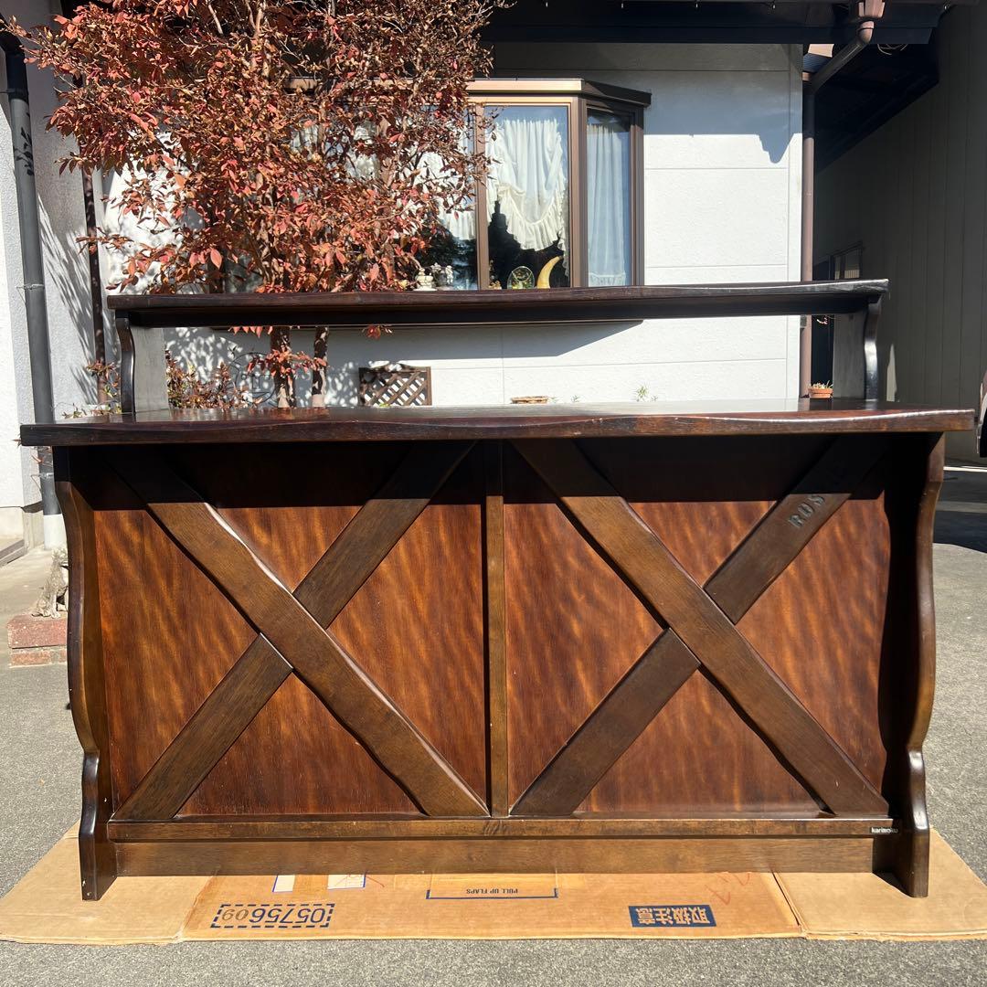 シュンスケカリモク家具RUSTICルスティックカウンターテーブルカントリー