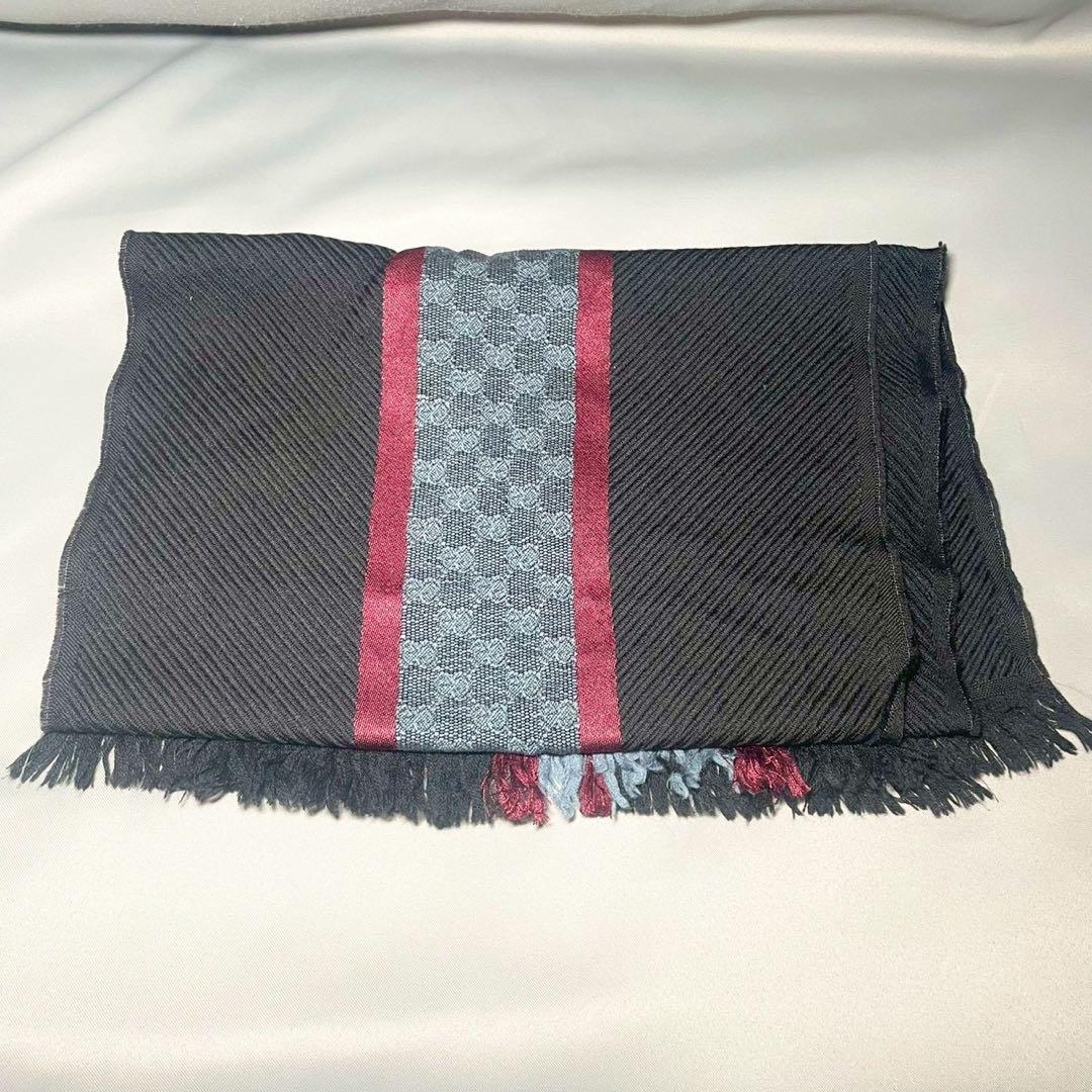 グッチ GUCCI マフラー ブラック ウール