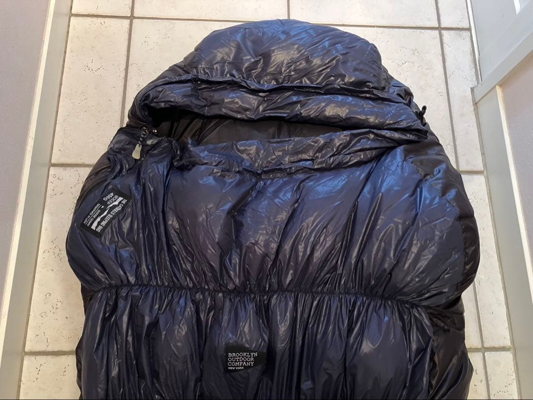 ブルックリンアウトドアカンパニ シュラフ グースダウン450g 800FP