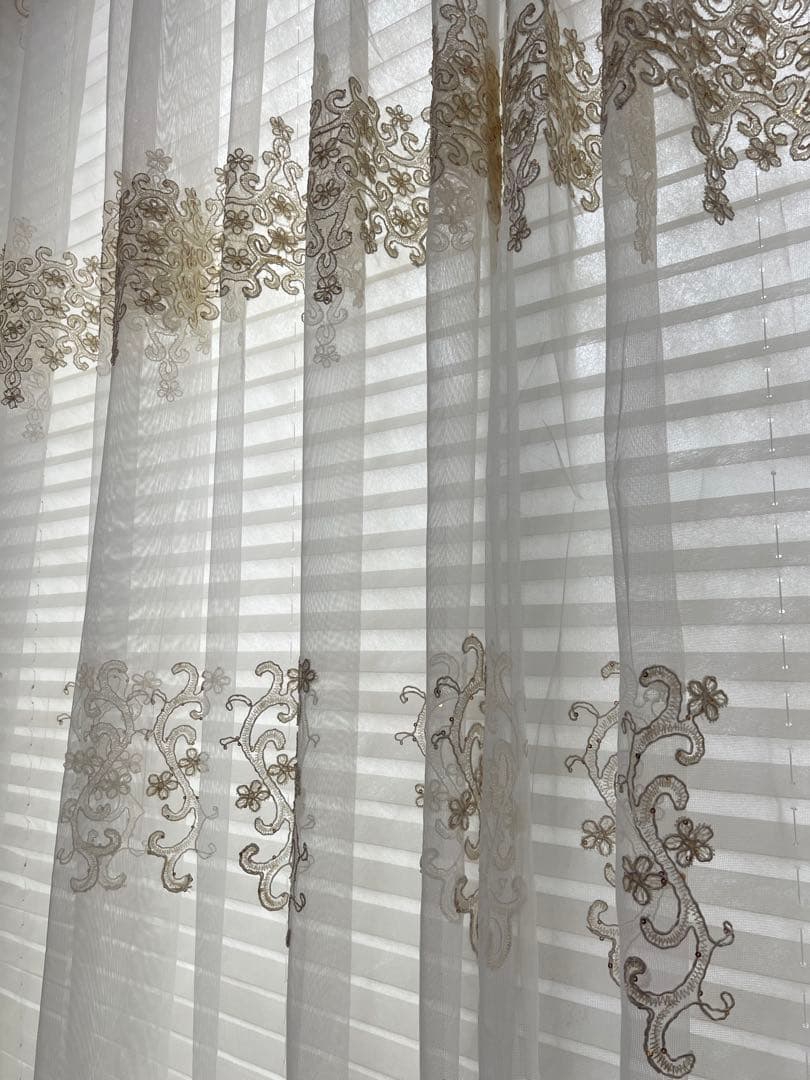 レースカーテン 2枚入り オーダー サイズ 両開き 高級 送料無料 おしゃれ