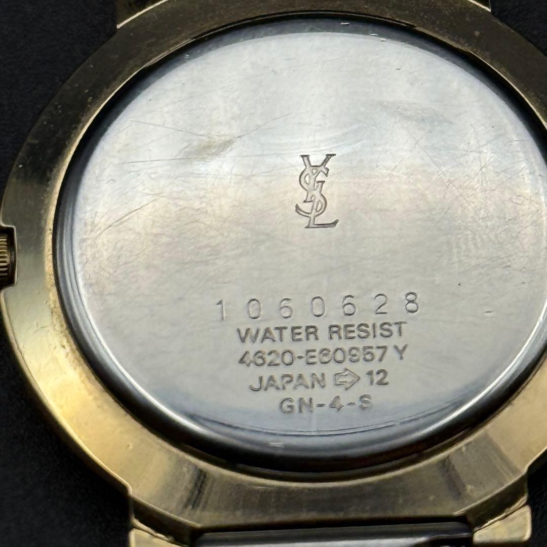 YVES SAINT LAURENT 腕時計 稼働品 ゴールド×シルバー YSL