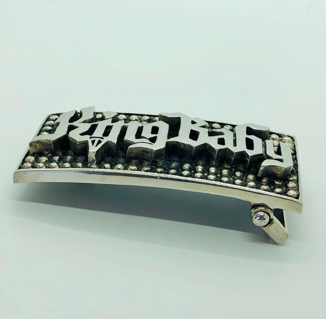 新品King Baby シルバー ロゴバックル/ 217g
