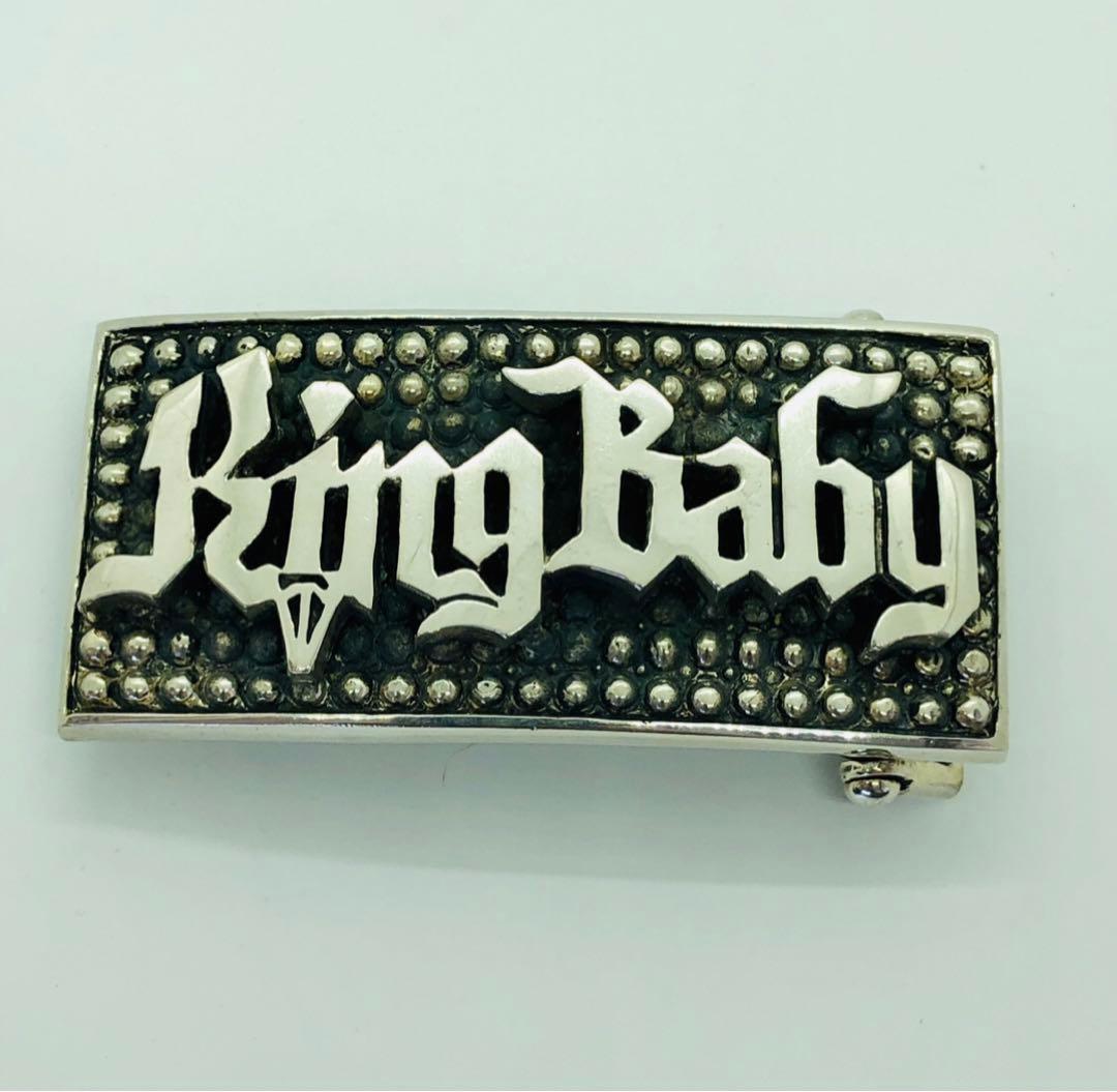 新品King Baby シルバー ロゴバックル/ 217g