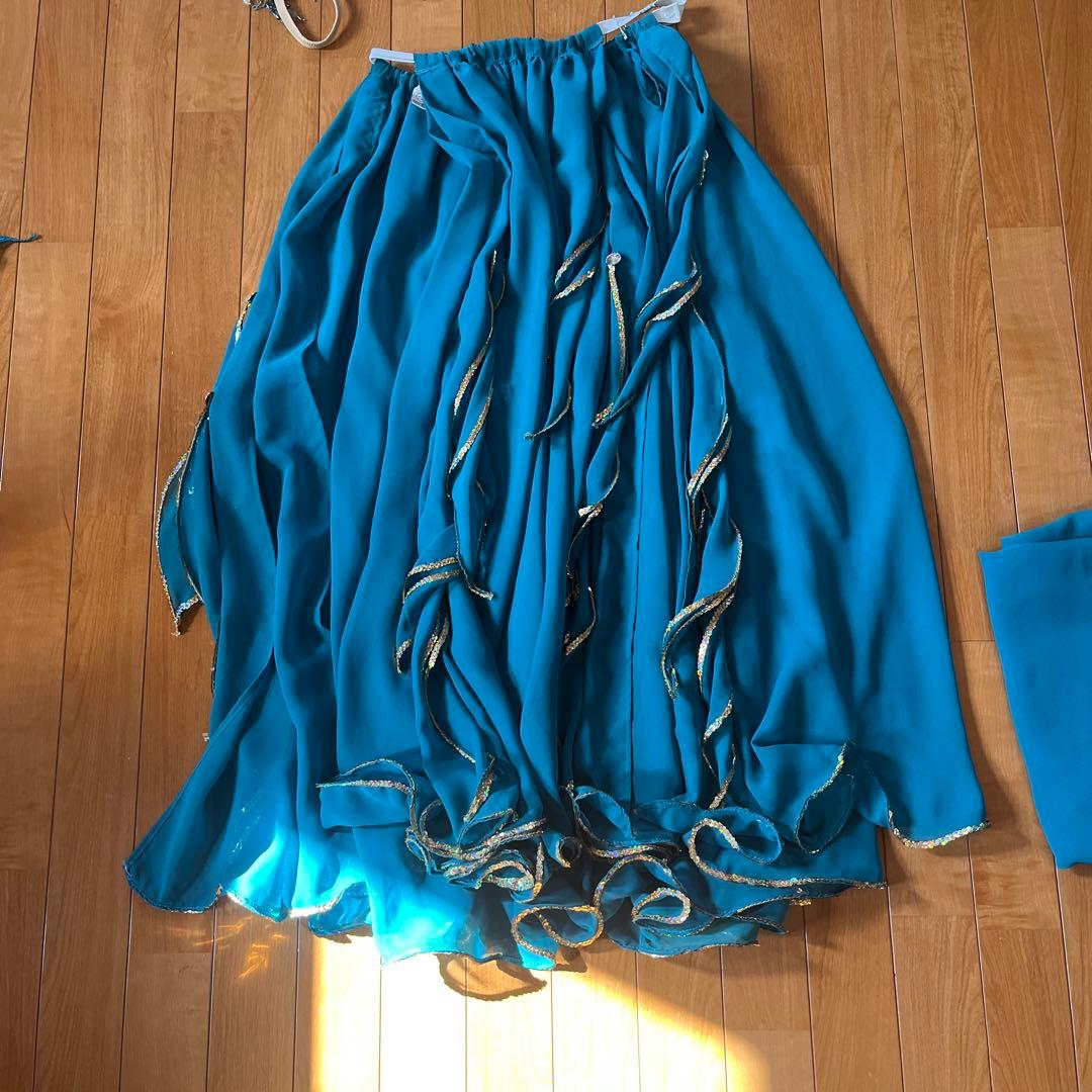 ターコイズ ベリーダンス セットアップ