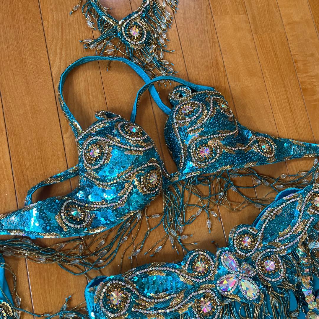 ターコイズ ベリーダンス セットアップ