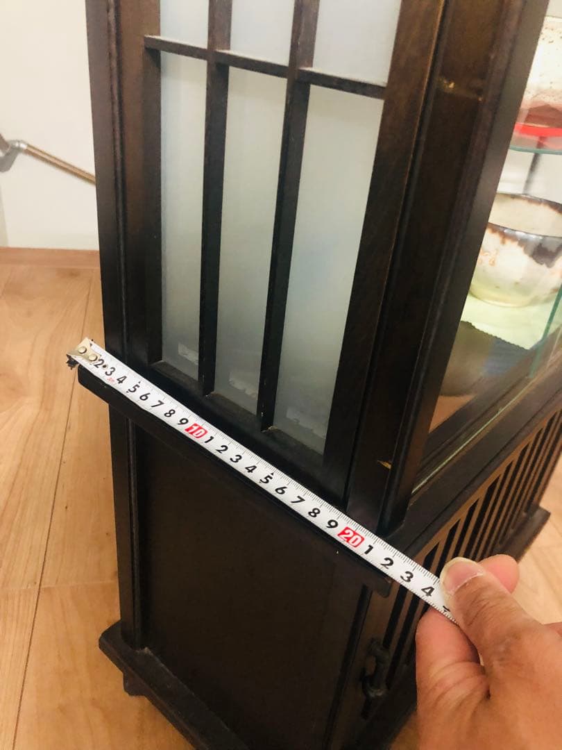 茶道を極める◼️蔵のお茶室に飾られていた、かなり可愛い抹茶専用の飾り棚、茶碗セット