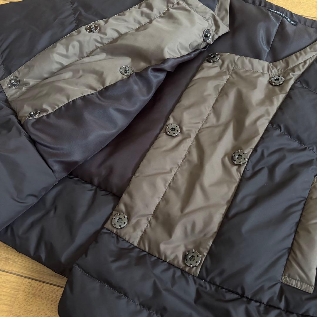 SENSOUNICO センソユニコ ダウンジャケット ノーカラー バイカラー