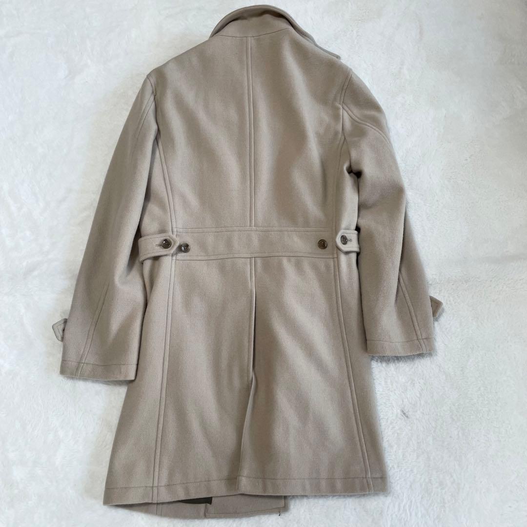 カシミヤ混★ トルネードマート チェスターコート 比翼 スタンドカラー ベージュ