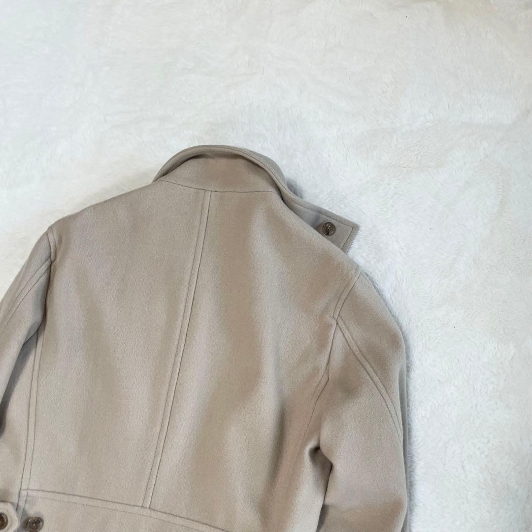 カシミヤ混★ トルネードマート チェスターコート 比翼 スタンドカラー ベージュ