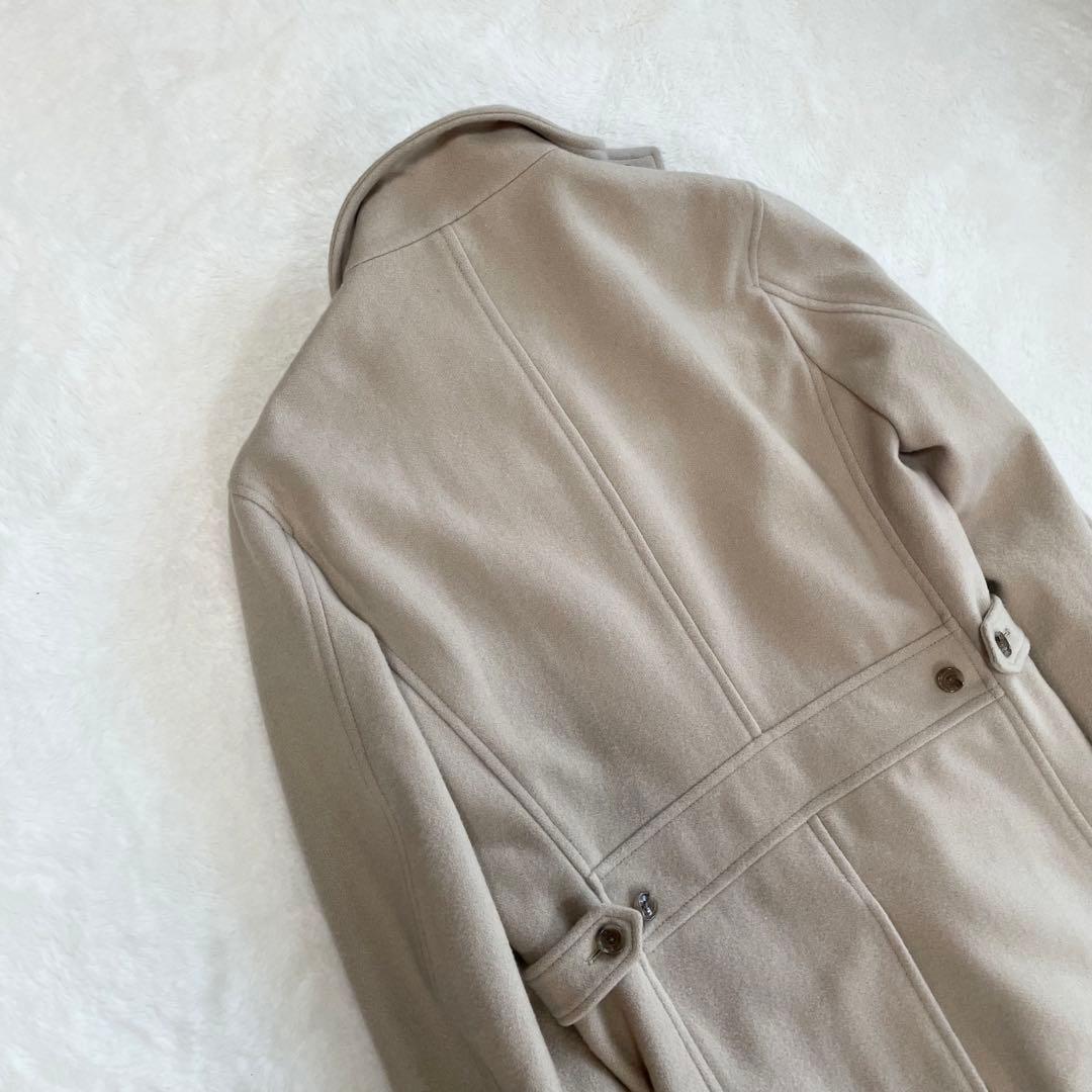 カシミヤ混★ トルネードマート チェスターコート 比翼 スタンドカラー ベージュ
