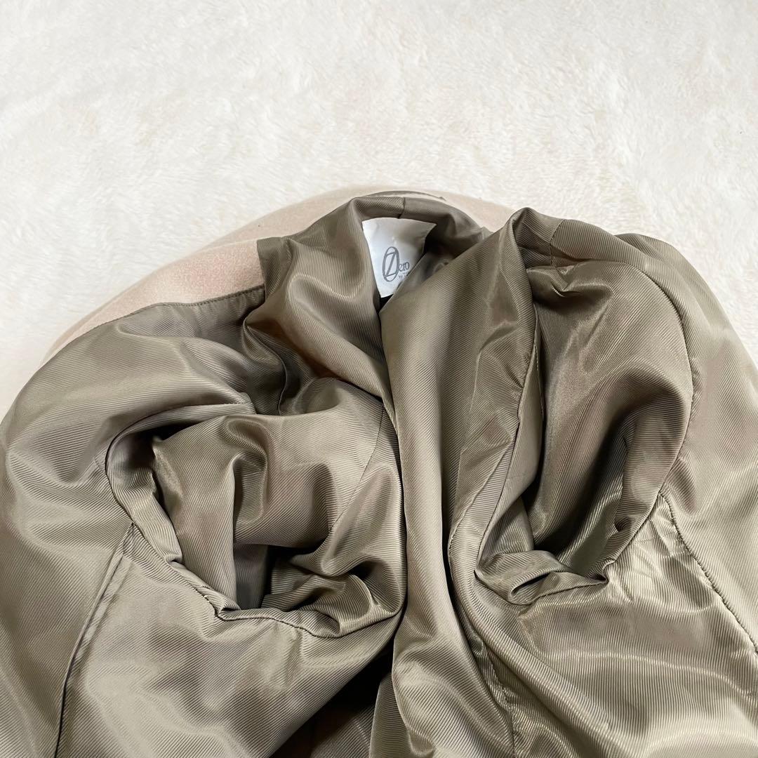 カシミヤ混★ トルネードマート チェスターコート 比翼 スタンドカラー ベージュ