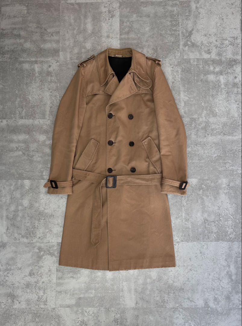 dior homme AW04 ベージュ　トレンチコート　44