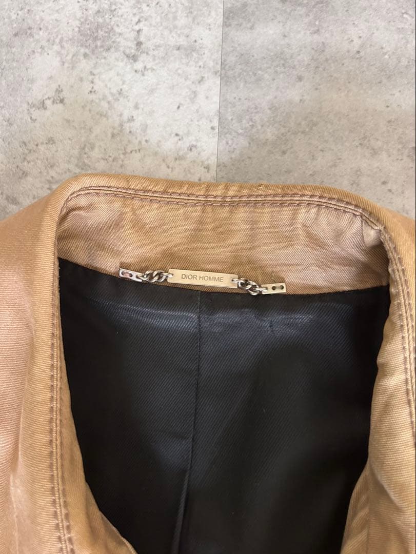 dior homme AW04 ベージュ　トレンチコート　44