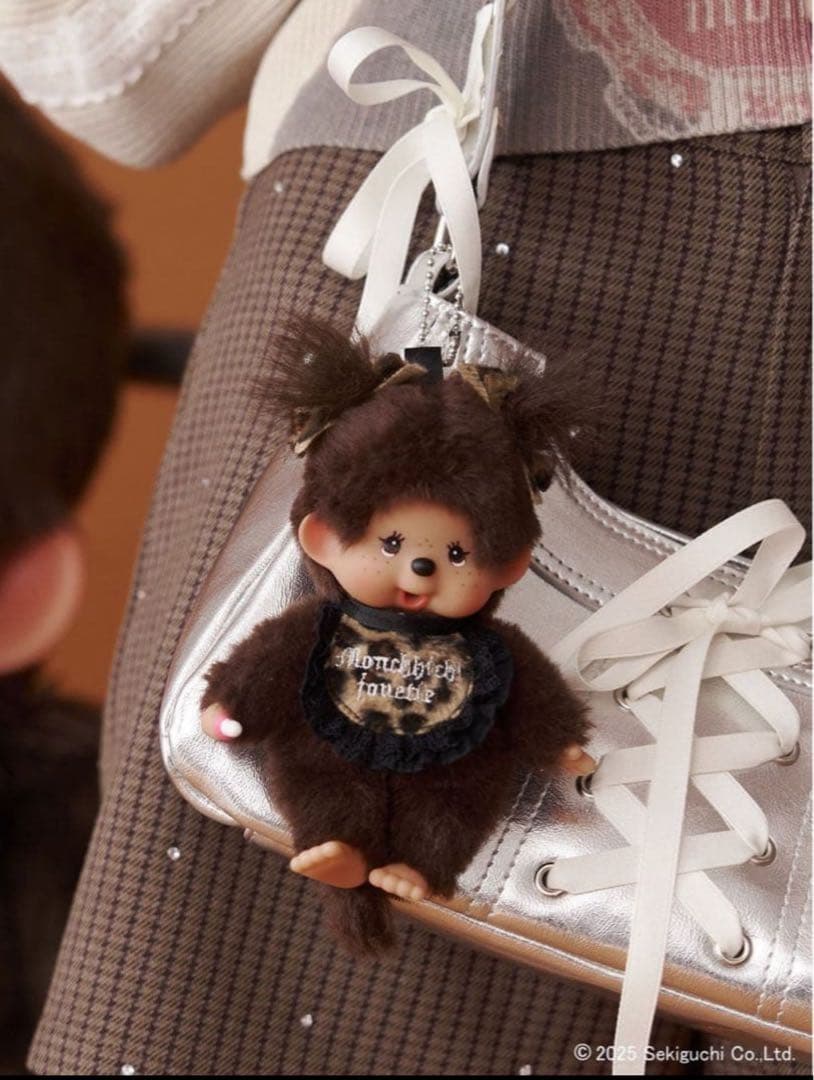 【monchhichi×jouetie】レオパードキーチェーン