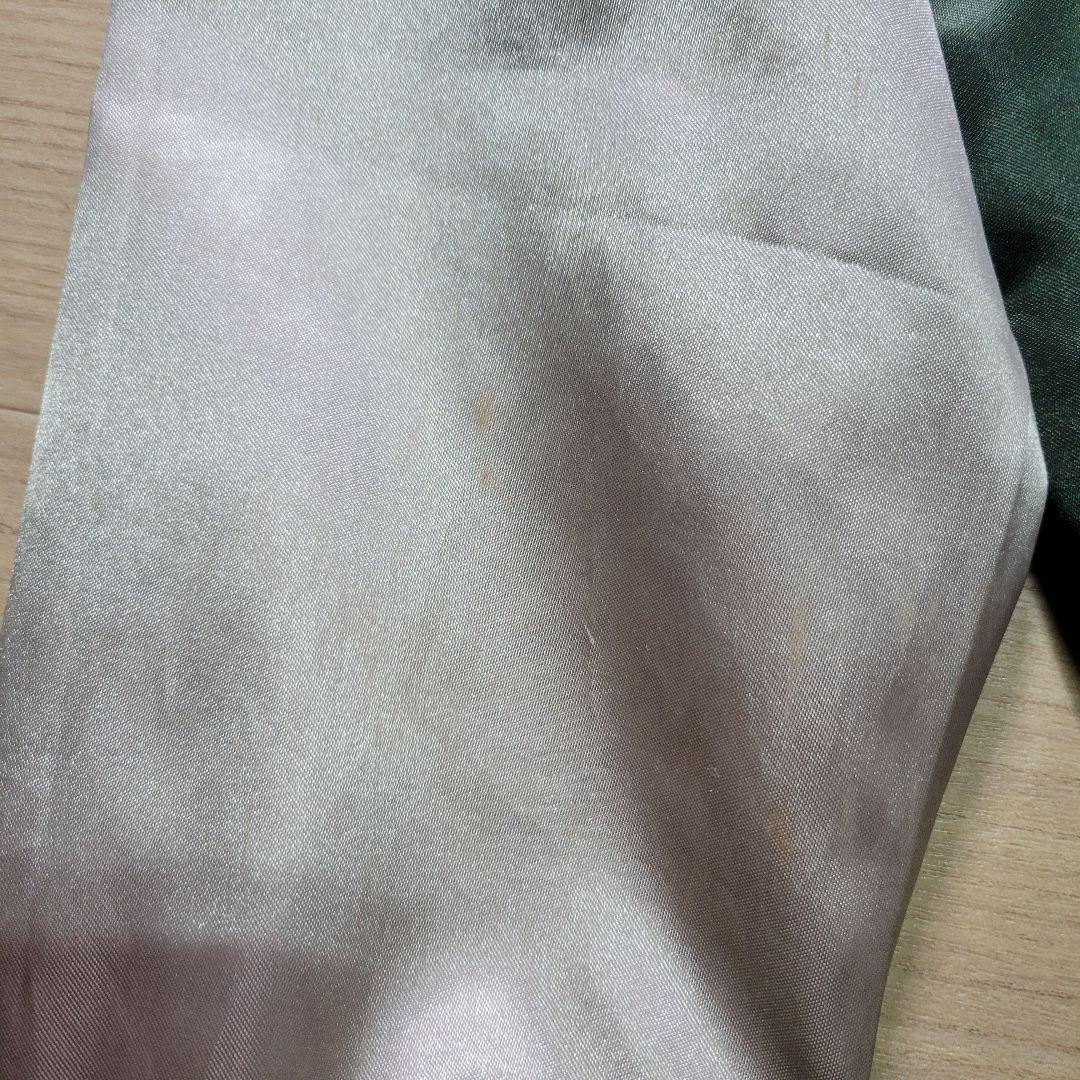 スカジャン　ドラゴン　龍　刺繍　和柄　人気カラー　Lサイズ　グリーン　シルバー