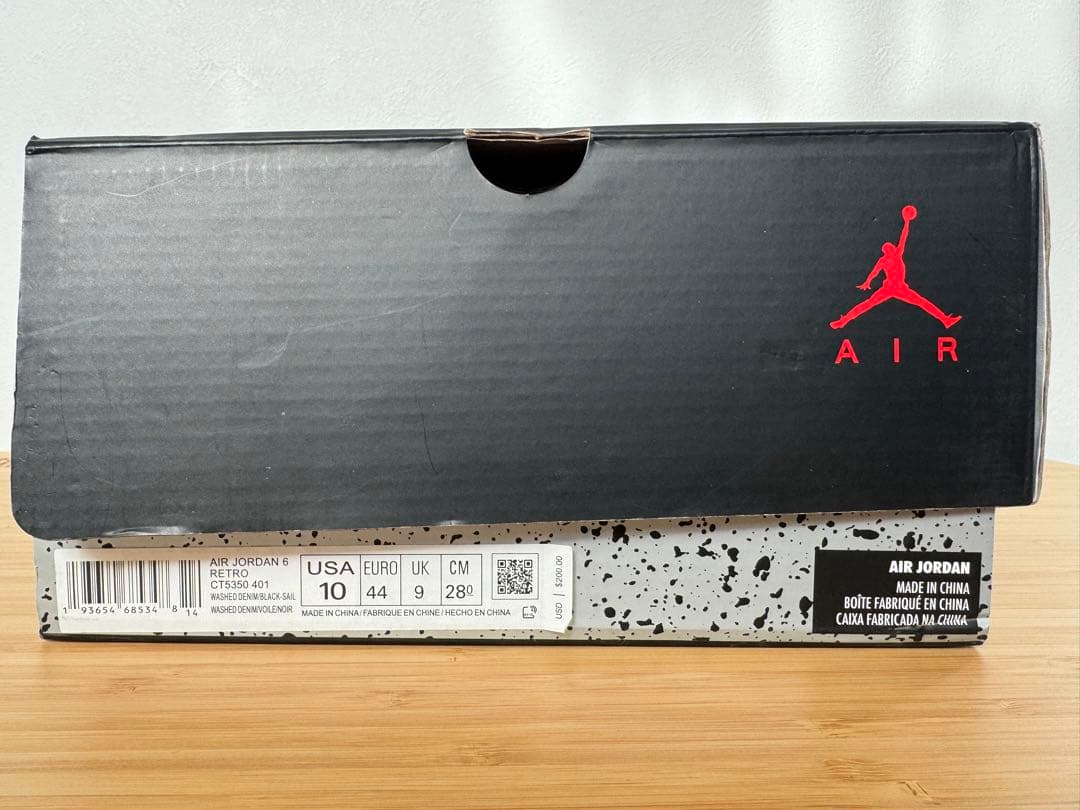 シューズ(男性用) NIKE Jordan 6 Retro Washed Denim 28cm