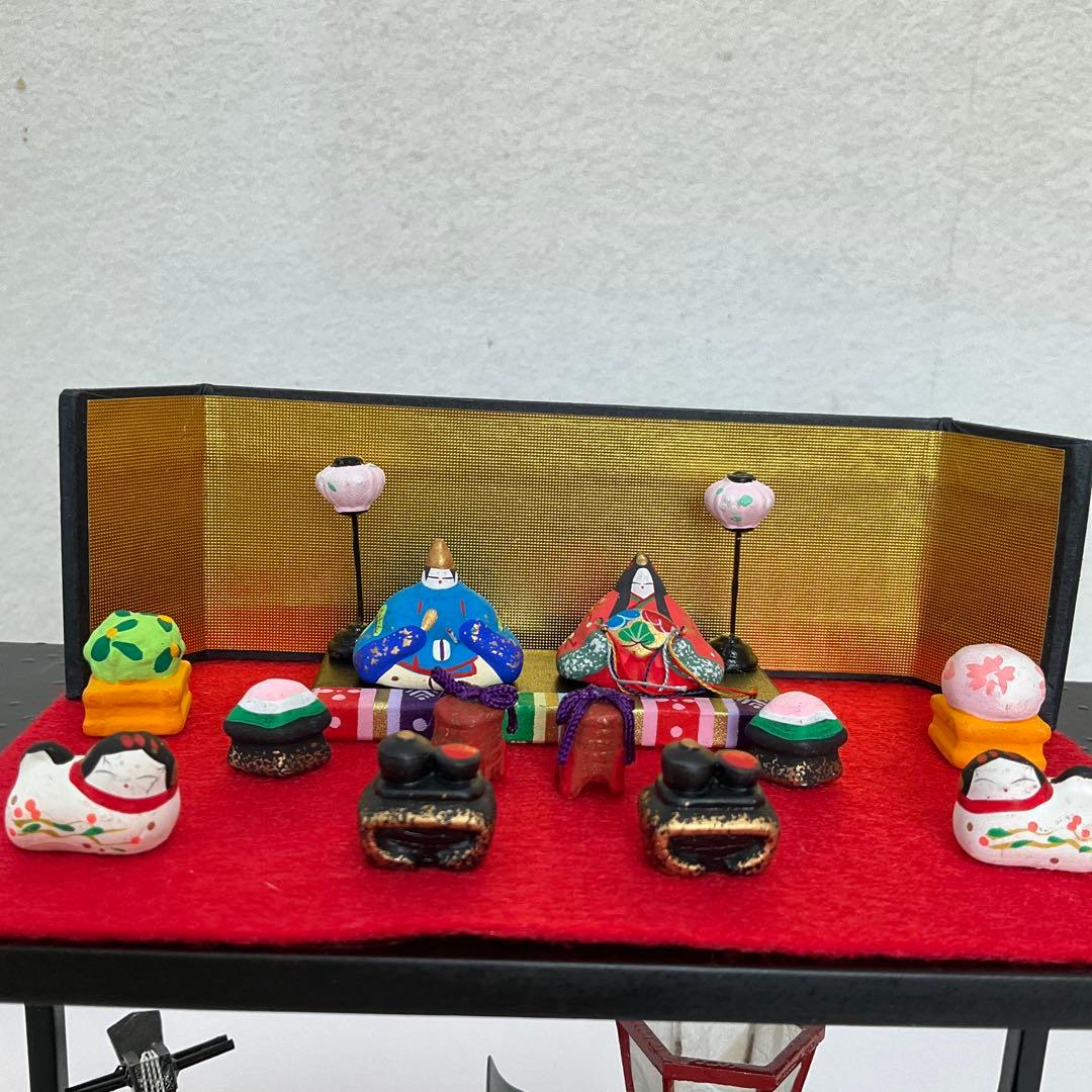 ひな祭り　ひな人形 陶器製 豆雛　ミニチュア