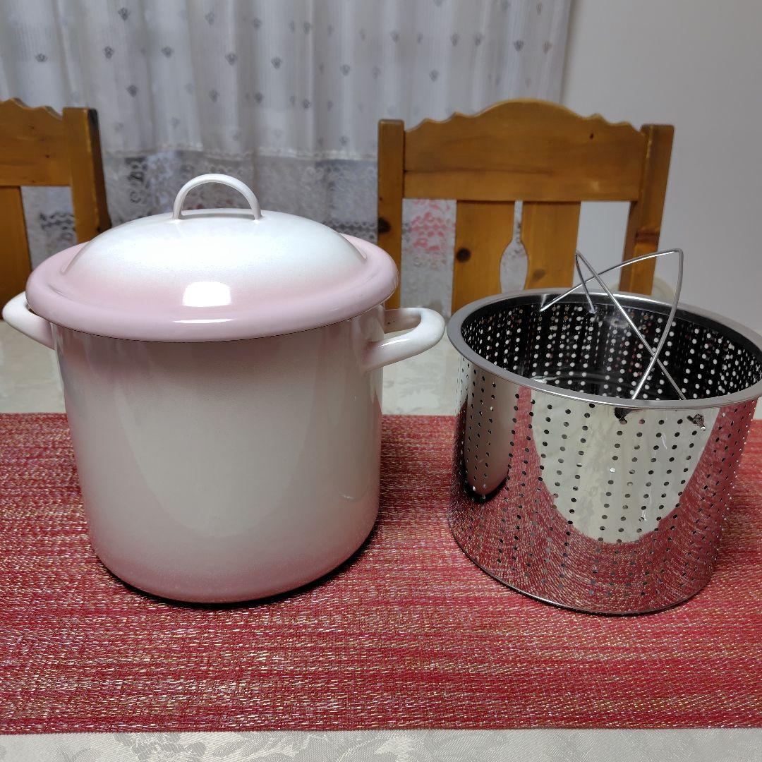 イマン　パスタパン　スカーレットローズ ホーロー鍋　レア　貴重です