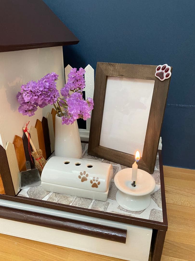 ペット仏壇　小さい仏壇　お庭付き　犬猫うさぎ他仏壇　お手元供養　骨壷収納