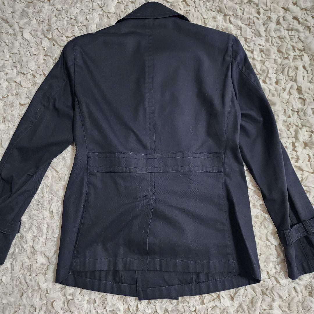 バーバリーブラックレーベル ノバチェック ダブルブレスト ハーフコート