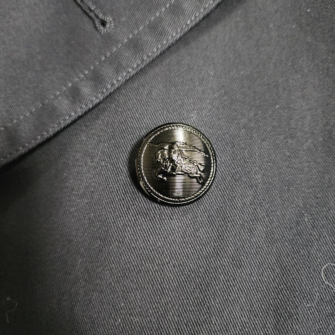 バーバリーブラックレーベル ノバチェック ダブルブレスト ハーフコート