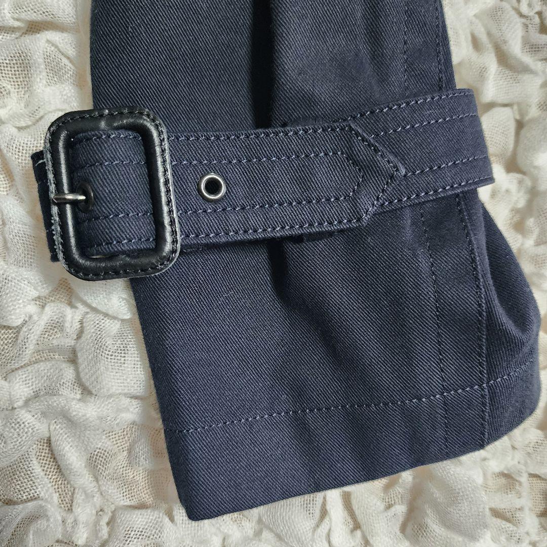 バーバリーブラックレーベル ノバチェック ダブルブレスト ハーフコート