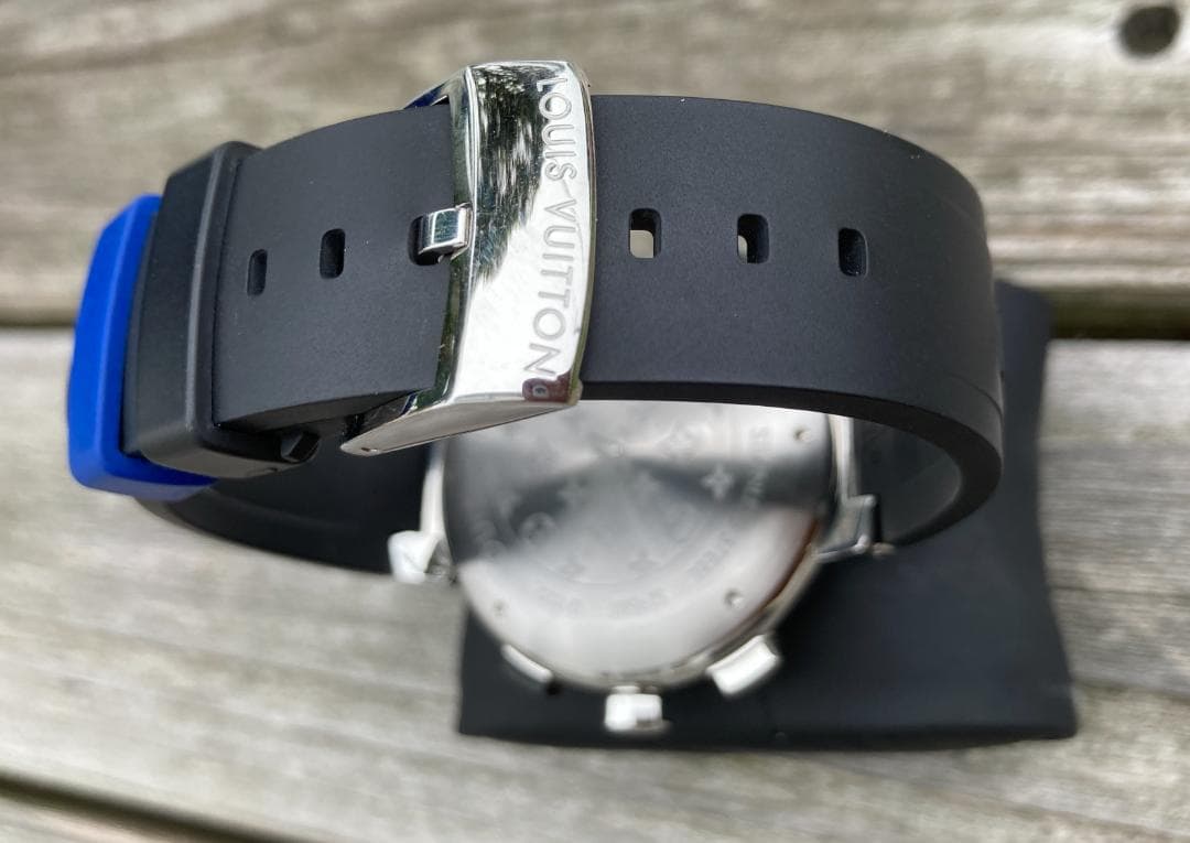 ルイ・ヴィトン Q102D タンブール レガッタ クロノ アラーム Qz　美品