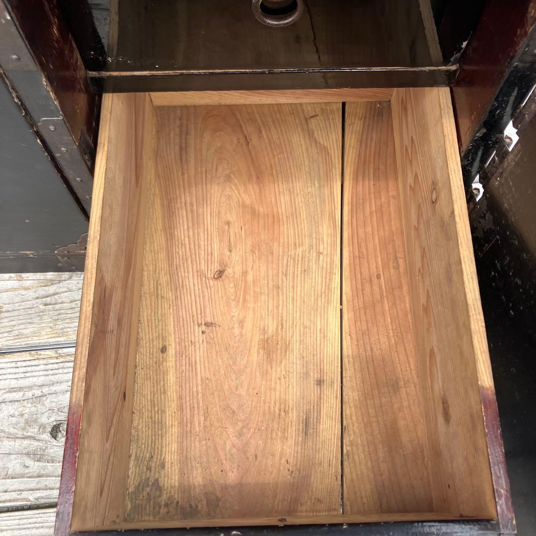 昭和レトロ 古家具 仙台箪笥 6杯 引き出し箪笥 古家具 ビンテージ 上下分離