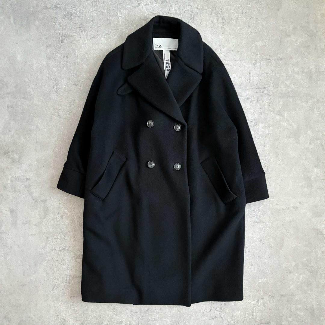 【TICCA】元値68,200円✨ロングコート チェスターコート アウター 黒
