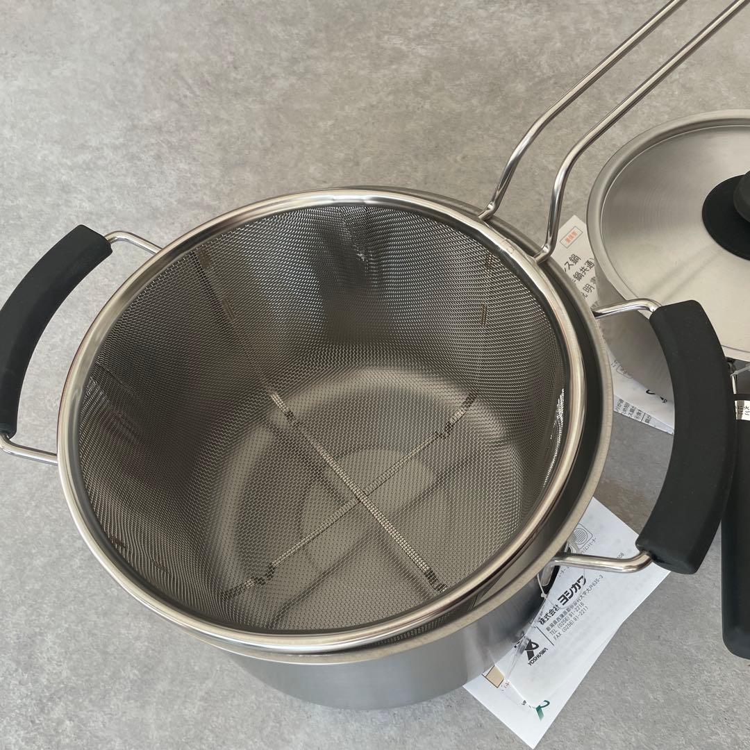 【新品未使用】ヨシカワ 日本製 シーズ・クッキング 深型両手鍋 片手鍋 セット
